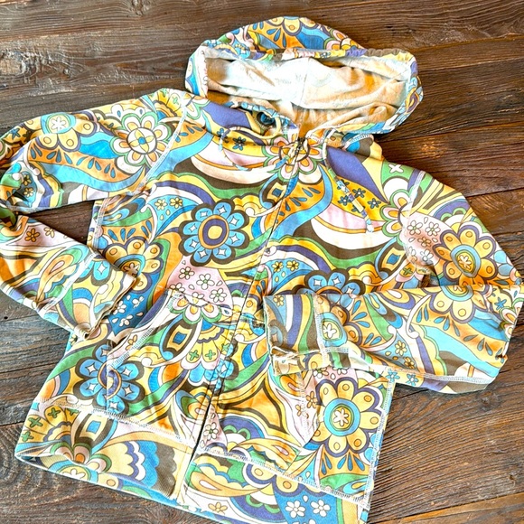 Lucky Brand Tops - Vintage Lucky Brand flower power hoodie size M